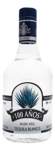 Caja De 12 Tequila 100 Años Blanco 700 Ml