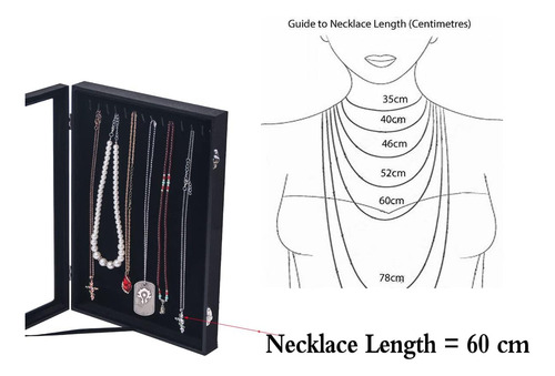 Organizador Vertical De Collares Kanwoder, Almacenamiento De