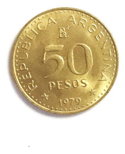 Monedas Argentinas: 50 Pesos 1979 Con Laureles Cj#313 Sc
