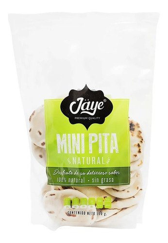 Pan Mini Pita Jaye Natural 500 Grs 2 Pack Ipg