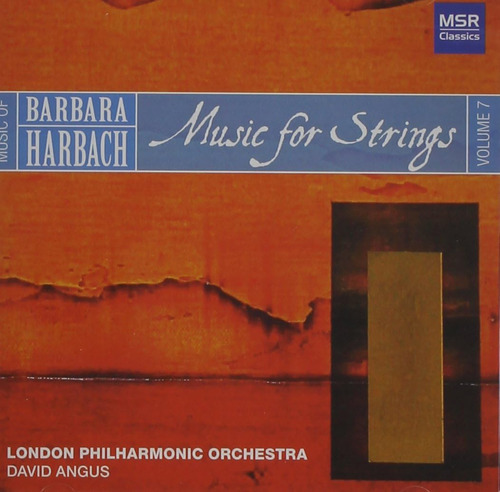 Cd: Música De Barbara Harbach, Vol. 7: Música Para Cuerdas |