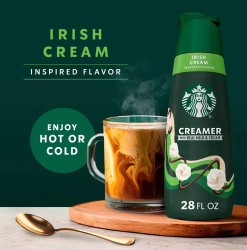 Crema Starbucks Irish Cream With Real Milk Y Cream 828ml