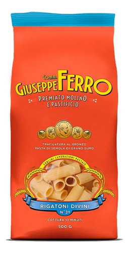 Macarrão Rigatoni Giuseppe Ferro 500g