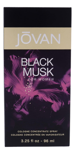 Jovan Black Must Perfume 3.25 Colonia Concentrado Spray