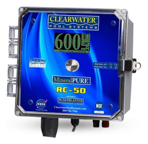 Ionizador Clearwater Piscinas Con Electrodos De Cobre Plata