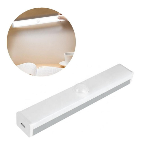 Lâmpada Luminária Led Barra Guarda Roupa Nichos Sensor Usb Cor da luz Branco-quente 110V/220V