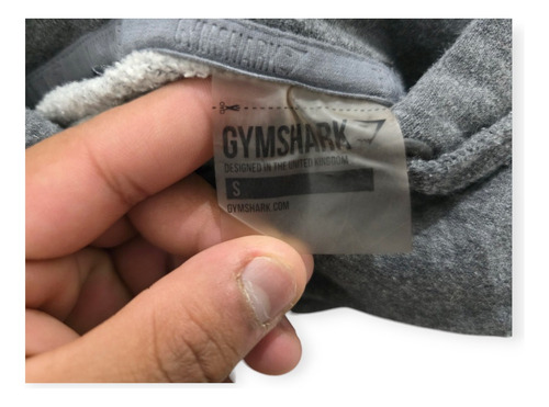 Sudadera Corta Gymshark Chico S Color Gris (Usado)