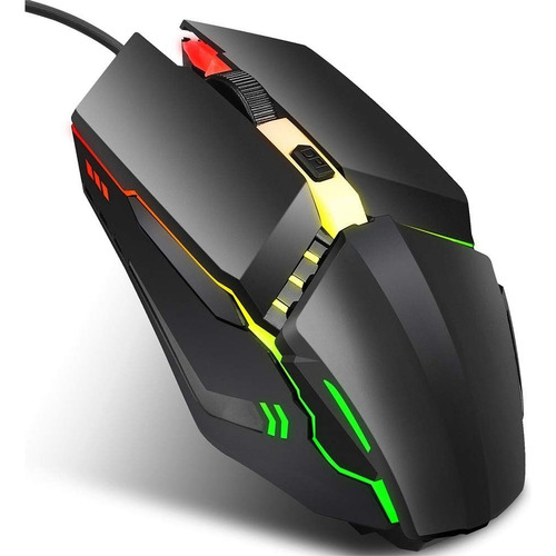 Mouse Gamer Rgb Ergonomico Usb Alambrico