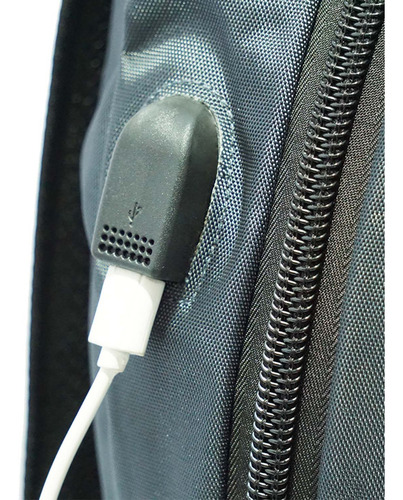 Imagen 8 de 10 de Mochila Notebook Usb Urbana Reforzada 4 Compartimientos