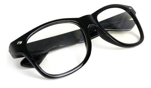 Skeleten Gafas De Disfraz Retro De Nerd, Gafas Hipster Negra