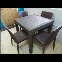 Comprar Mesa Plastica Comedor Tipo Rattan
