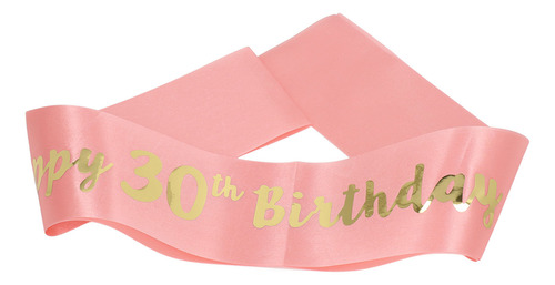 Fajín De Cumpleaños, 10 Unidades, Color Rosa, 30, Poliéster,