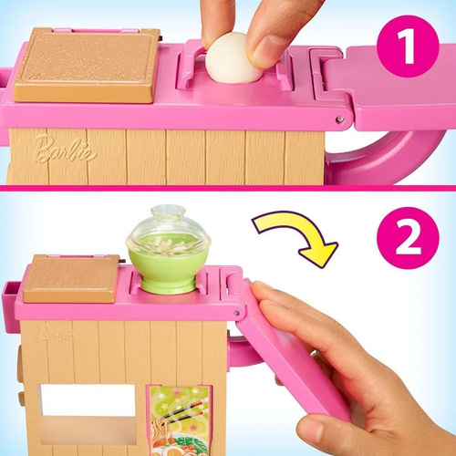 Muñeca Barbie Set Cocina De Fideos Ghk43