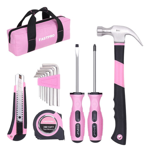 Kit De Herramientas Rosas 14 Piezas Fastpro