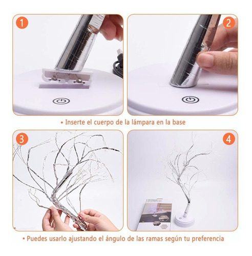 Imagen 5 de 7 de Luces De Decoración Navideña Led Luces De Árboles Bonsai