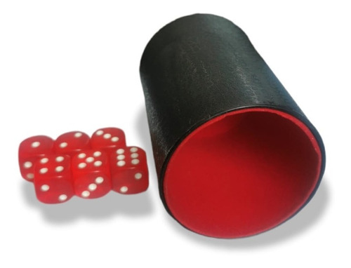 Cacho Yahtzee Juego De Mesa Tatuco Plástico + 6 Dados 