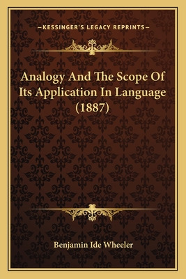 Libro Analogy And The Scope Of Its Application In Languag...