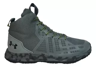 Botas Under Armour Micro Strikefast Mid Gray/green Camuflaje