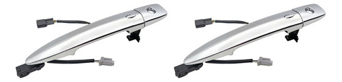 2x Exterior Door Handle For Sentra 2013-2016 2009-2014