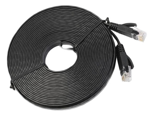 Cable Ethernet Negro Cat Six Internet Cat.6 Del Cordón De