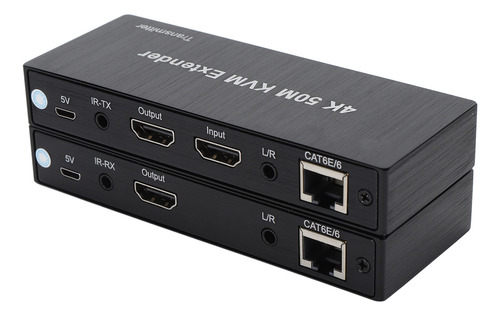 Extensor Kvm 4k Sobre Interfaz Multimedia Cat6 50m Hd 1080p