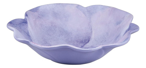 Juego 6 Cuencos Melamina Sin Bpa, Forma Flor Lavanda