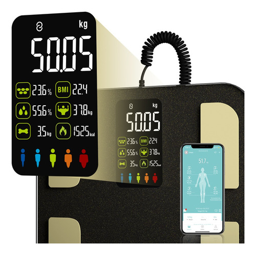 Escala De Bioimpedancia 8 Electrodos Digital Body Scan Bt