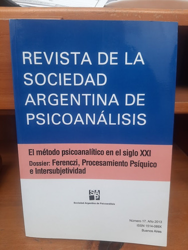 Revista De La Sociedad Argentina De Psicoanális 17