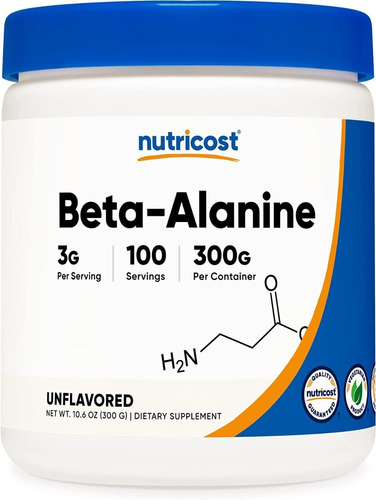 Beta Alanina 100 Servicios Beta-alanine 300 Gramos Importada