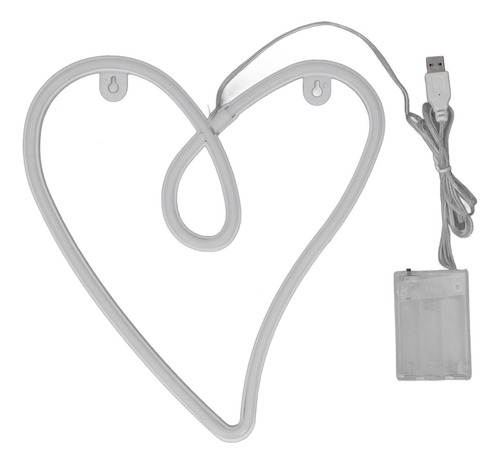 Fuente De Alimentación Dual Heart Neon Light Retro Ip45