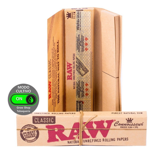 Papel Raw Connoisseur Ks Classic 32 Sedas + 32 Filtros Armar