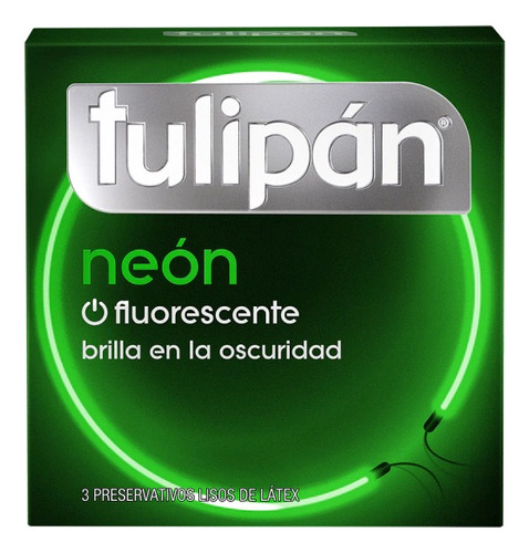 Preservativo Tulipán Neón X 3 Unidades