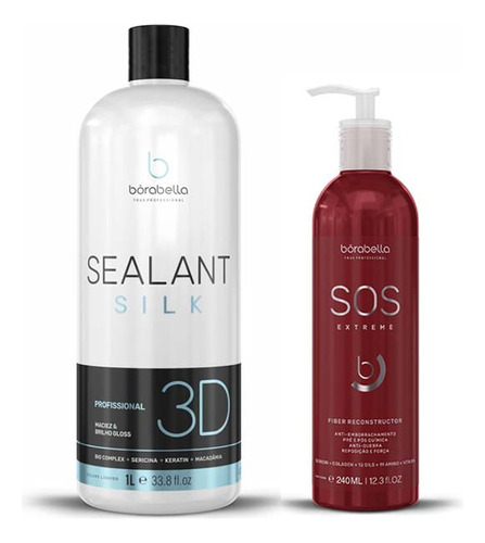 Kit Selagem Sealant Silk 3d 1l E Sos Extreme 240ml Borabella