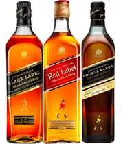 Comprar Whisky Johnnie Walker Red Label + Black Label + Double Black