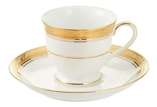 Plato Taza De Porcelana Crestwood Gold Noritake