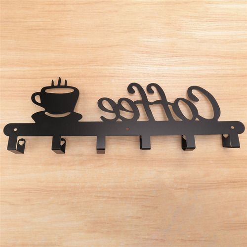 Soporte Para Tazas De Café Montado En La Pared, Letrero Deco