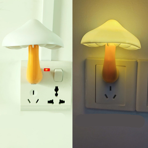 Lámpara De Pared Con Enchufe Y Luz Nocturna Led