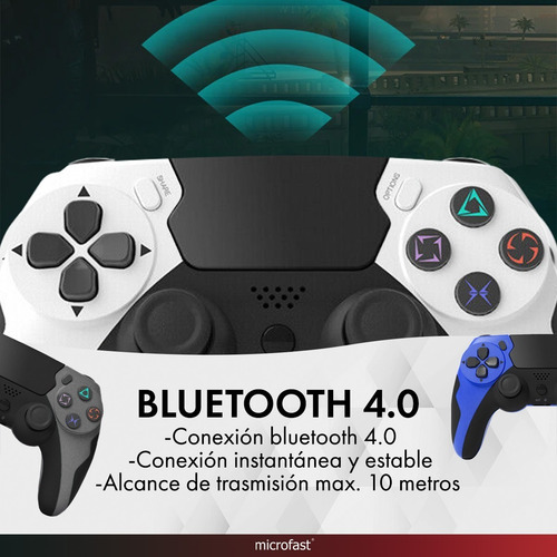 Imagen 2 de 8 de Joystick Inalámbrico P4 / Pc Double Motor Vibration Wireless