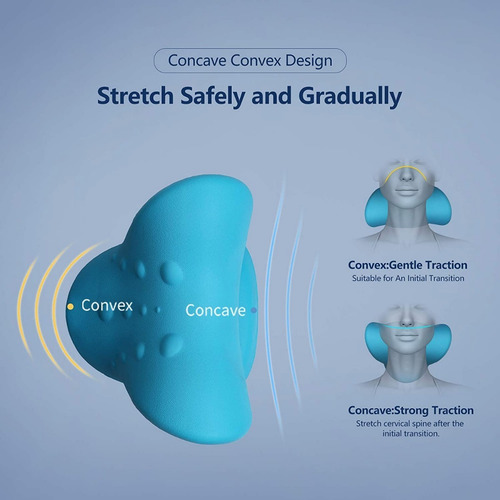 Almohada Cervical Para Dolor De Hombros Y Relajar Cuello Azul