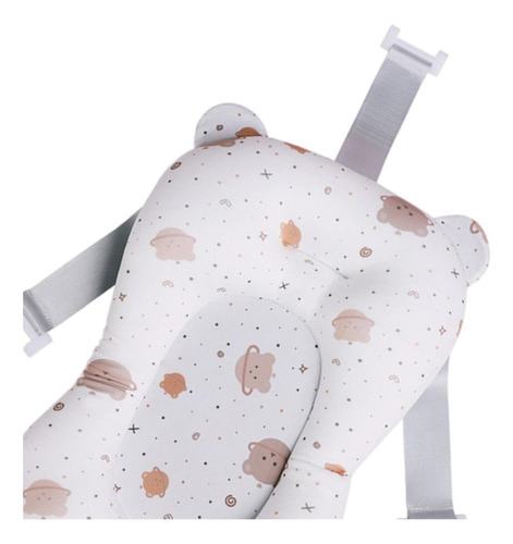 Cojín De Baño Para Bebé Para Bañera Ajustable Blanco