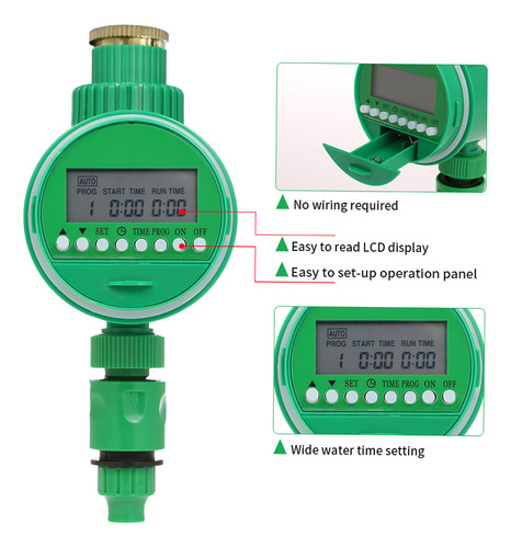 Timer Tap Wireless 1/2, Riego Automático, Funciona Con Pilas