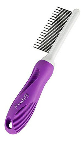 Poodle Pet Detangling Comb With Long & Short