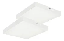 Comprar Panel Plafón Led Lámpara Techo 28x28cm Luz Fría 24w Pack X 2