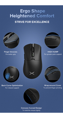 Z Delux M900pro Gaming Mouse 8k Magnetic Rgb Charging Dock