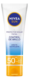 Nivea Sun Protector Solar Facial Control De Brillo De 50ml