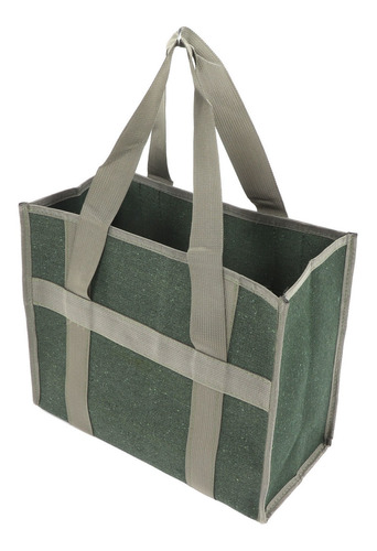 Bolsa De Ferramentas De Boca Larga De Lona Verde De Grande C