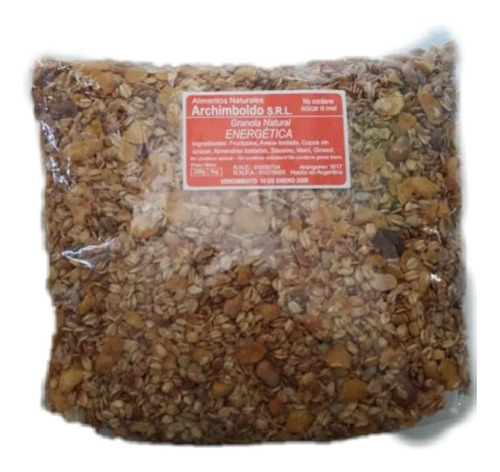 1 Kilo Granola Natural Energetica