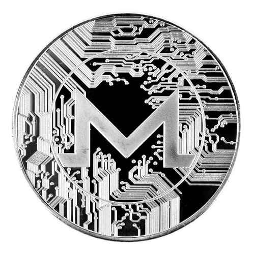 Criptomoneda Monero  Moneda Física Coleccionable Con Cápsula