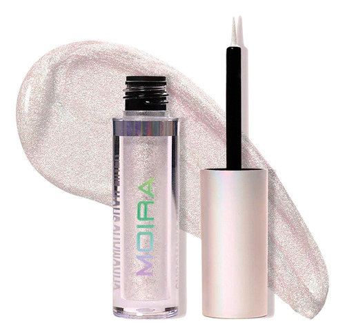 Deineador De Ojos En Gel Chromatic Show Liner Moira Acabado Silver Moon 003 Color Silver Moon 003