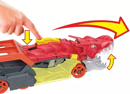 Pista Hot Wheels City Reboque E Lançador Dragão - Mattel